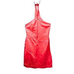 Banana Republic Coral Halter Top Dress Size 10P Petite